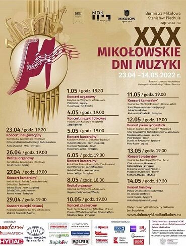 Mikołowskie Dni Muzyki plakat