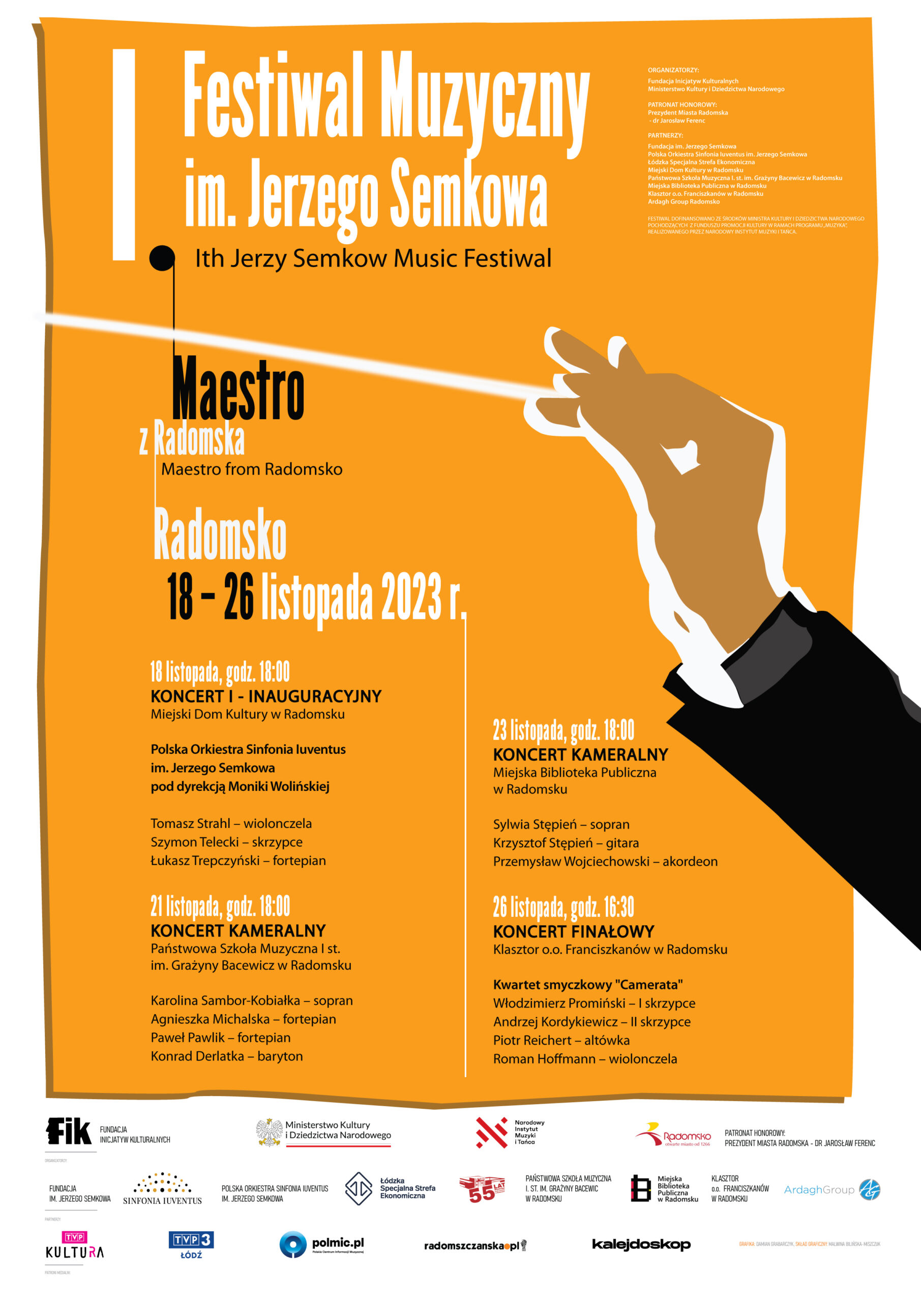 I Festiwal Muzyczny im. Jerzego Semkowa - plakat